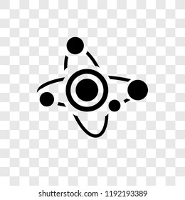Solar system vector icon isolated on transparent background, Solar system transparency logo concept