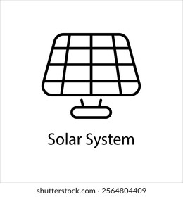 Solar System Vector icon stock illustration