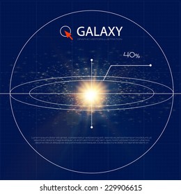 Solar system. Vector illustration. 