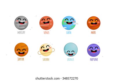 The solar system vector illustration