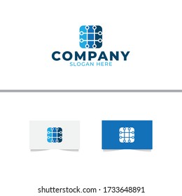 Plantilla de diseño de logotipo de tecnología solar