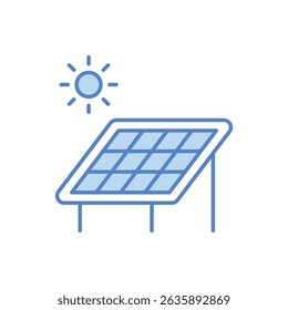Solar Technology Icon vector stock illustration
