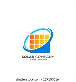 Solar Technology vector icon, Solar logo vector icon, Solar Company logo template