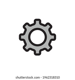 Solar thermal energy, solar thermal power plant with gear icon