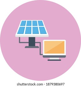 solar vector colour flat icons