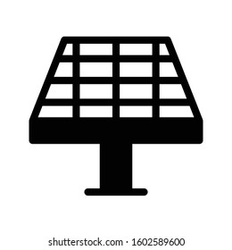 solar vector glyph flat icon 