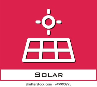 Solar vector icon