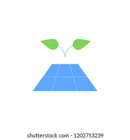 Solar vector icon, ecology symbol