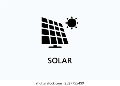 Solar Vector Icon Or Logo Illustration