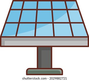 solar Vector illustration on a transparent background. Premium quality symbols. Vector Line Flat color  icon for concept and graphic design.