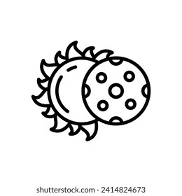 Solar Vector Line Icon Design
