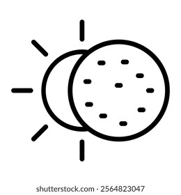 Solar Vector Line Icon Design