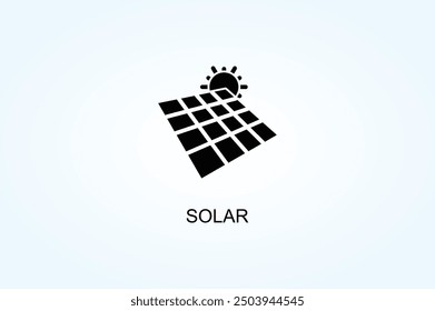 Solar Vector Or Logo Sign Symbol Illustration