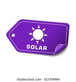 Solar Violet Vector Icon Design