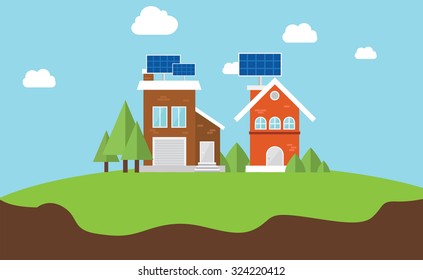 solarcity solar panel rooftop house