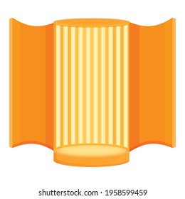 Solarium cabin icon. Cartoon of Solarium cabin vector icon for web design isolated on white background