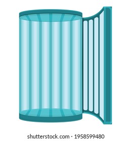 Solarium glass icon. Cartoon of Solarium glass vector icon for web design isolated on white background