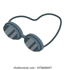 Solarium glasses icon. Isometric of Solarium glasses vector icon for web design isolated on white background