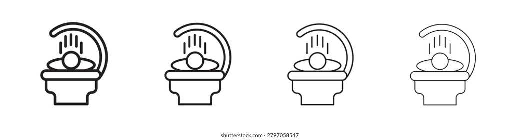 Solarium icon collection. Vector illustration EPS10.