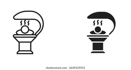 Ícone Solarium Ilustrações de design. ícones da Web editáveis