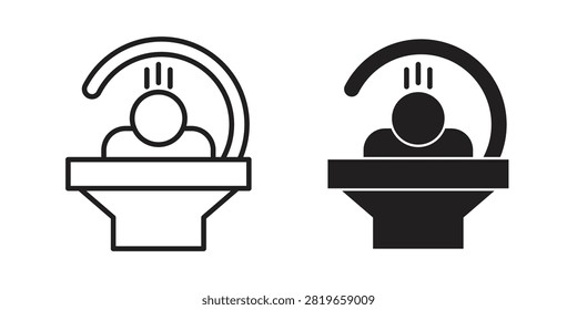 Solarium icon editable design set