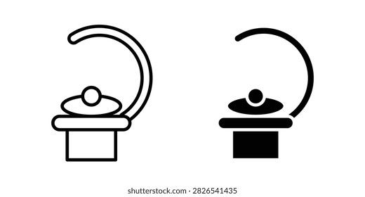 Solarium icon outline elements kit