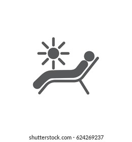 solarium icon. spa vector illustration on white background