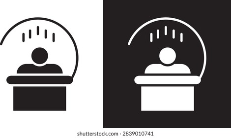 Solarium icon thin clean graphic..