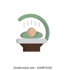 solarium icon vector. flat style design