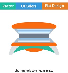Solarium icon. Vector illustration. 
