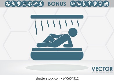 Solarium icon vector illustration