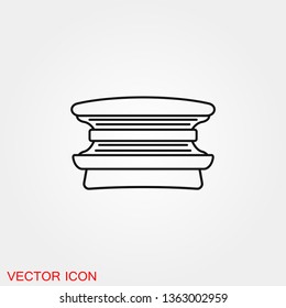 Solarium icon vector sign symbol for design