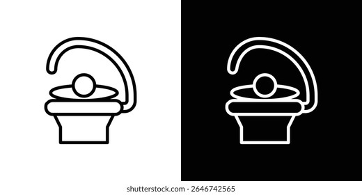 Ícone solário vetor elemento simples ilustração editável