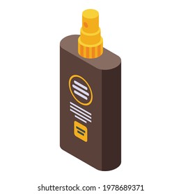 Solarium spray icon. Isometric of Solarium spray vector icon for web design isolated on white background