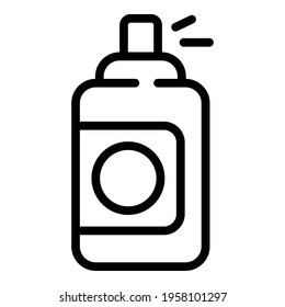 Solarium spray icon. Outline Solarium spray vector icon for web design isolated on white background