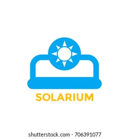 solarium vector icon on white