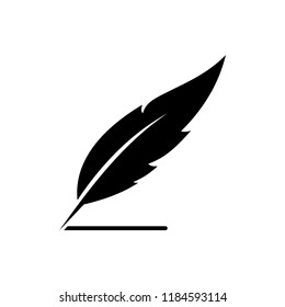solated Nib Icon. Plume Vector Element Can Be Used For Nib, Feather, Pen Design Concept