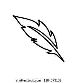 solated Nib Icon. Plume Vector Element Can Be Used For Nib, Feather, Pen Design Concept