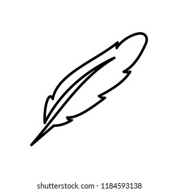 solated Nib Icon. Plume Vector Element Can Be Used For Nib, Feather, Pen Design Concept