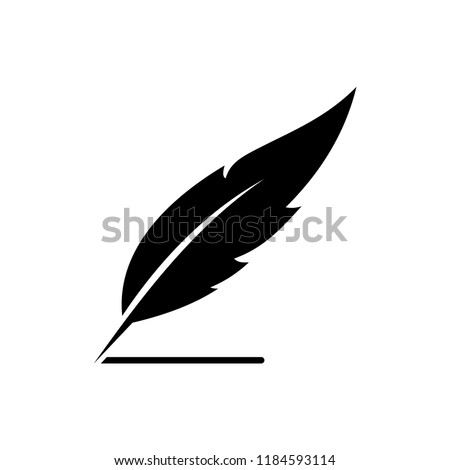 solated Nib Icon. Plume Vector Element Can Be Used For Nib, Feather, Pen Design Concept