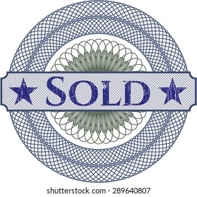 Sold abstract rosette