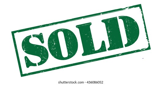 sold grunge stamp, vector illustration