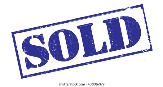 sold grunge stamp, vector illustration