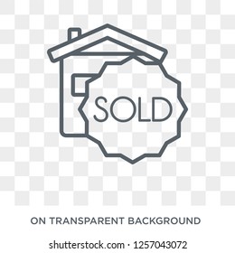 Sold icon. Sold design concept from  collection. Simple element vector illustration on transparent background.