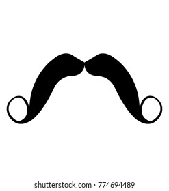 Sold Icon Design Of Villain Mustache, Bad Character Specified Mustache Style