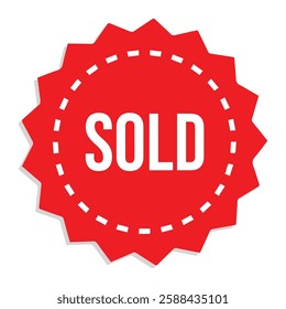 sold icon with white background