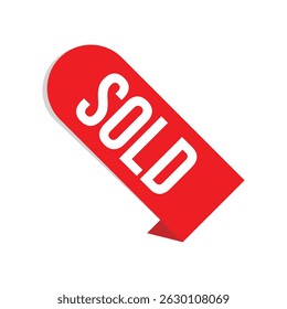 sold icon with white background