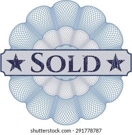 Sold linear rosette