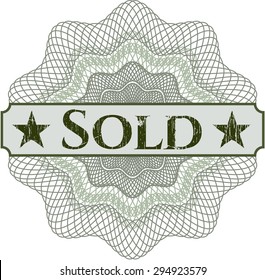 Sold linear rosette