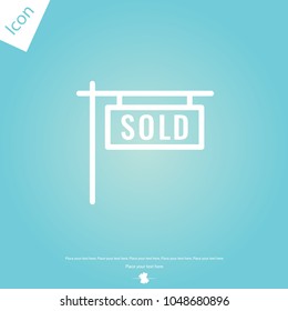sold message sign icon